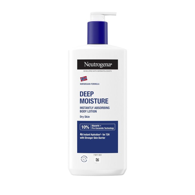 Giliai drėkinantis kūno losjonas Neutrogena Deep Moisture, 400 ml