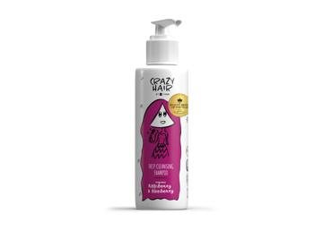 Giliai valantis šampūnas su aviečių ir mėlynių aromatu HISKIN Crazy Hair, 300 ml