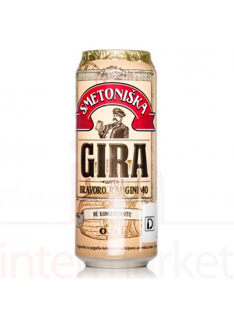 Gira SMETONIŠKA, skardinėje, 500 ml