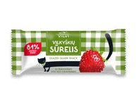 Glaist. VILKYŠKIŲ varškės sūrelis su žemuogėmis, 23 % rieb., 40 g