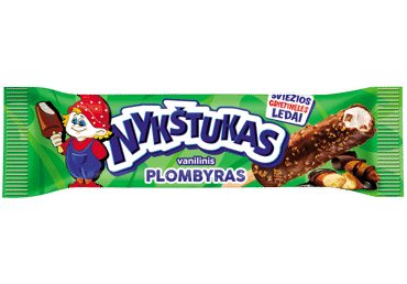 Glaistytas vanilinis plombyras NYKŠTUKAS su migdolais, 63 g