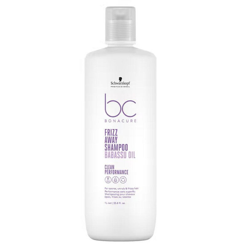 Glotninamasis šampūnas besipučiantiems plaukams Schwarzkopf Professional BC Bonacure Frizz Away Shampoo, 1000 ml