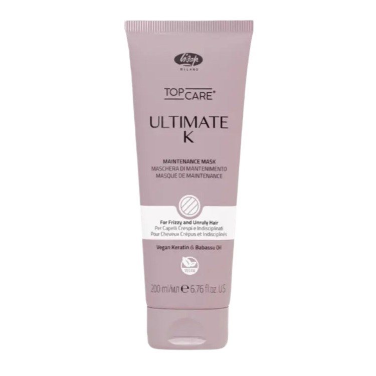 Glotninamoji plaukų kaukė Lisap Top Care Ultimate K, 200 ml