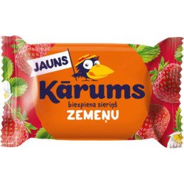 Gl.varškės sūrelis KARUMS, braškių sk., 23,2 % rieb., 45 g