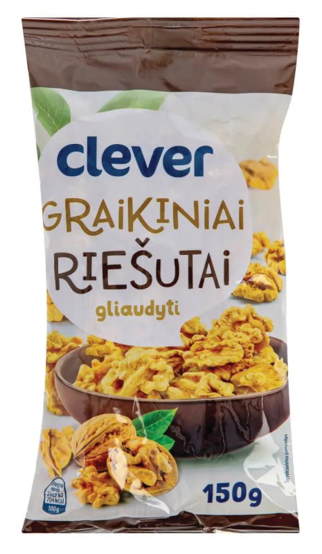 Graikiniai riešutai CLEVER, 150 g