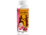 GRAIKIŠKA AMFORA geriamasis jogurtas su avietėmis ir granatais, 2,4 % rieb., 250 g