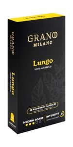 Grano Milano Lungo Kavos kapsulės, 10 vnt
