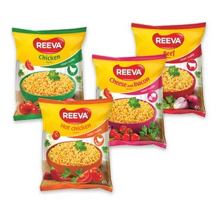 Greit. paruoš. makaronai REEVA (4 rūšių), 60 g