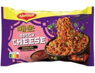 Greitai paruošiami makaronai MAGGI SPICY CHEESE, 130 g