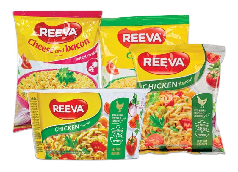 Greitai paruošiami makaronai REEVA