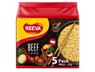 Greitai paruošiami makaronai REEVA ASIAN BEEF, 300 g, 5 vnt