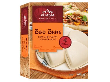 Greitai užšaldytos Bao bandelės, 4 x 60 g