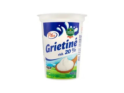Grietinė, 20 %, 400 g