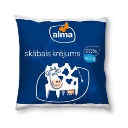 Grietinė ALMA, 20%, rieb., 400 g