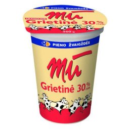 Grietinė MŪ, 30% rieb., pol.ind., 360 g