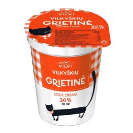 Grietinė VILKYŠKIŲ, 30%, indelis, 350 g