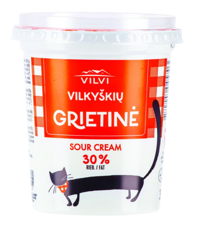 Grietinė VILKYŠKIŲ 30% riebumo, 350 g