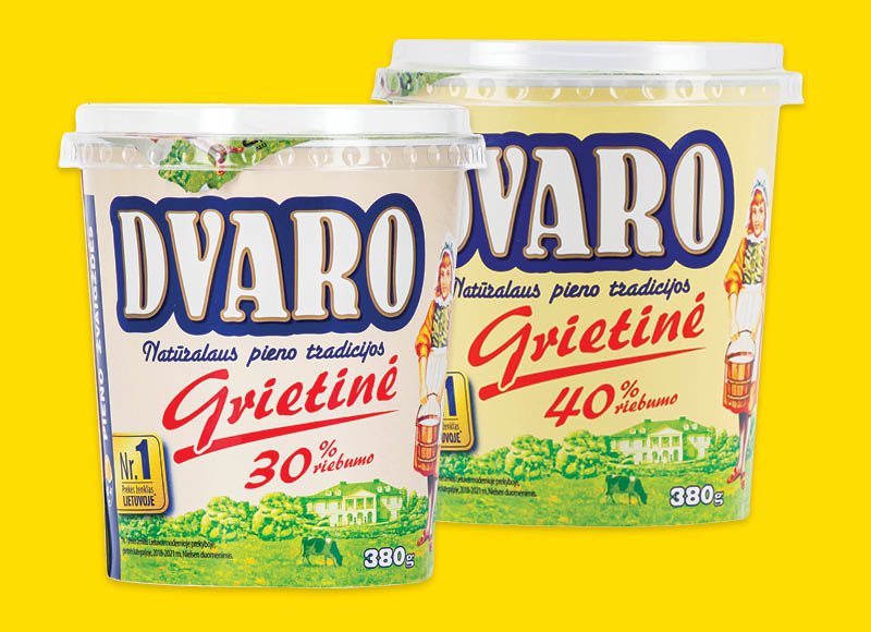 Grietinei DVARO, 380 g