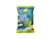 Grietinės ir svogūnų skonio bulvių traškučiai WELL DONE, 180 g