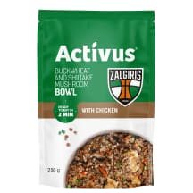 Grikiai su višt., šitak. gryb. ACTIVUS, 250 g