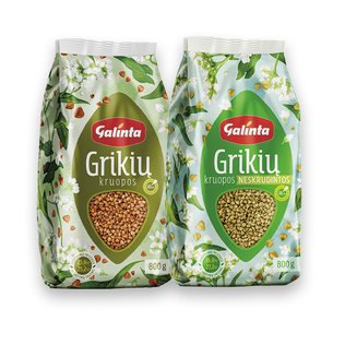 Grikių kruopos GALINTA (2 rūšių), 800 g