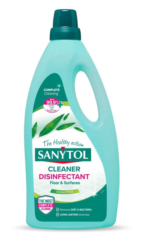 Grindų valiklis ir dezinfekantas SANYTOL, 1 l