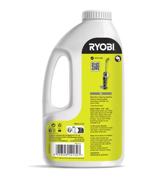 Grindų valymo priemonė RYOBI RBACLS-04, 1 l