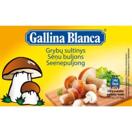 Grybų sultinys GALLINA BLANCA, 80 g, 8 vnt
