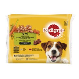 Guliašų rinkinys PEDIGREE suaug. šunims, 4 x 100 g
