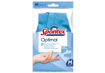 Guminės pirštinės SPONTEX, M, 1 vnt