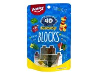 Guminukai AMOS BLOCKS, vaisių skonio, 72 g