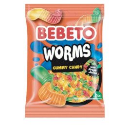 Guminukai BEBETO sliekai, 80 g