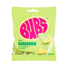 Guminukai BUBS vaisių skonio, rūgštūs, 155 g