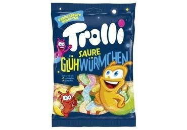 Guminukai TROLLI, rūgštūs kirminai, 100 g