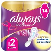 Hig. pak. ALWAYS PLATINUM SUPER DUO+, 14 vnt