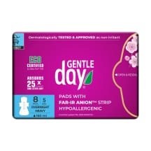Hig. paketai GENTLE DAY OVERNIGHT, 8 vnt
