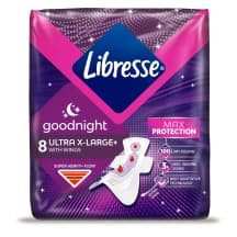 Hig. paketai LIBRESSE ULTRA NIGHT EXTRA, 8 vnt