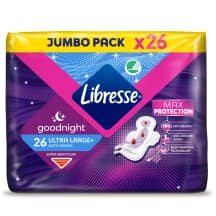 Higien. įklotai LIBRESSE ULTRA NIGHT, 26 vnt