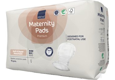 Higieniniai įklotai ABENA MATERNITY PADS, 15 vnt