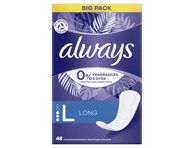 Higieniniai įklotai ALWAYS Long, 0% Perfume, 48 vnt