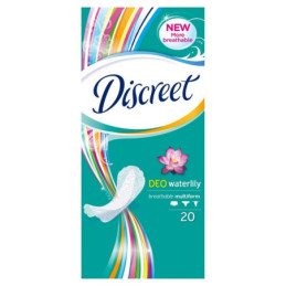 Higieniniai įklotai DISCREET, Water Lily, 20 vnt