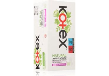 Higieniniai įklotai KOTEX NATURAL NORMAL, 40 vnt