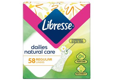 Higieniniai įklotai LIBRESSE NATURAL CARE NORMAL, 58 vnt