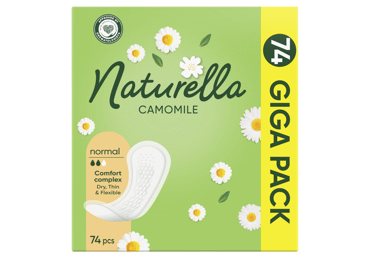 Higieniniai įklotai NATURELLA Camomile, Normal, 74 vnt