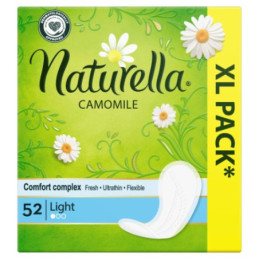 Higieniniai įklotai NATURELLA LIGHT CAMOMILE, 52 vnt