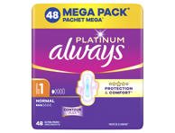 Higieniniai paketai ALWAYS Platinum Normal, Mega Pack, S1, 48 vnt