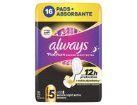 Higieniniai paketai ALWAYS Platinum Secure Night Extra, S5, 16 vnt