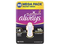 Higieniniai paketai ALWAYS Platinum Secure Night, Mega Pack, S4, 30 vnt
