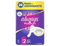 Higieniniai paketai ALWAYS Platinum Super, S2, 26 vnt