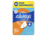 Higieniniai paketai ALWAYS Ultra Normal Plus, S1, 40 vnt